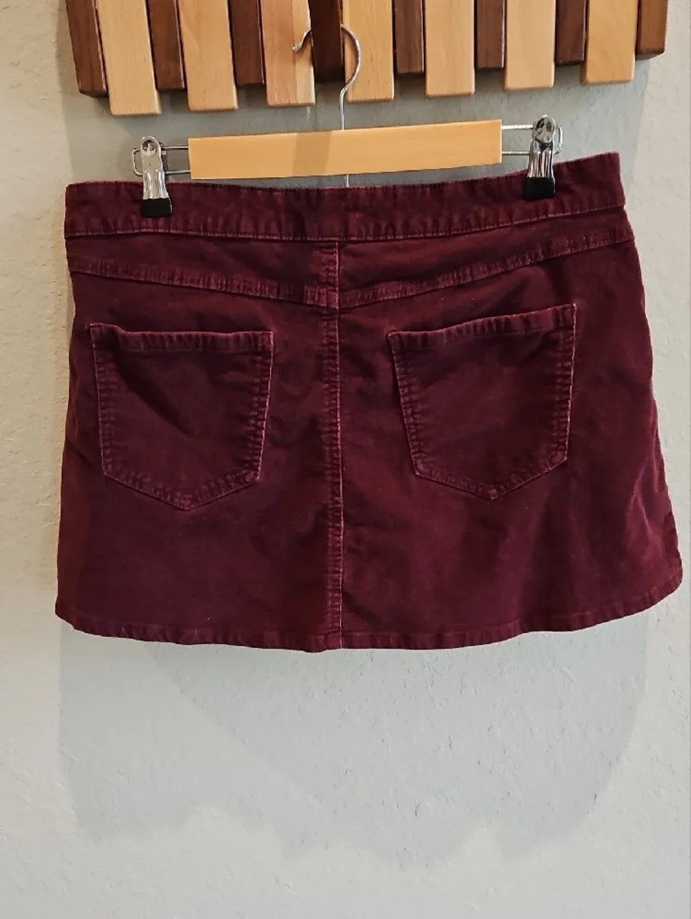 Celebrity Pink pleated corduroy